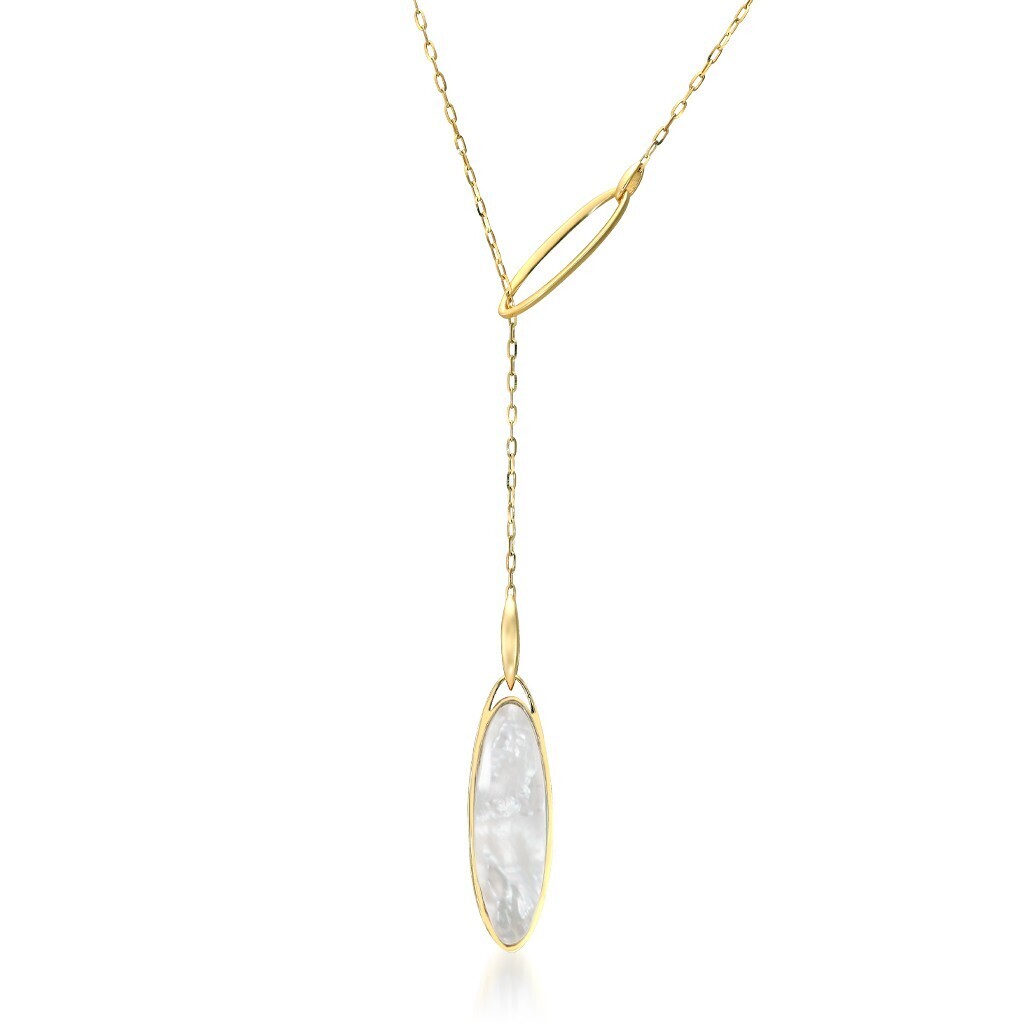 STAR JEWELRY K10 ネックレス VERTICAL OVAL