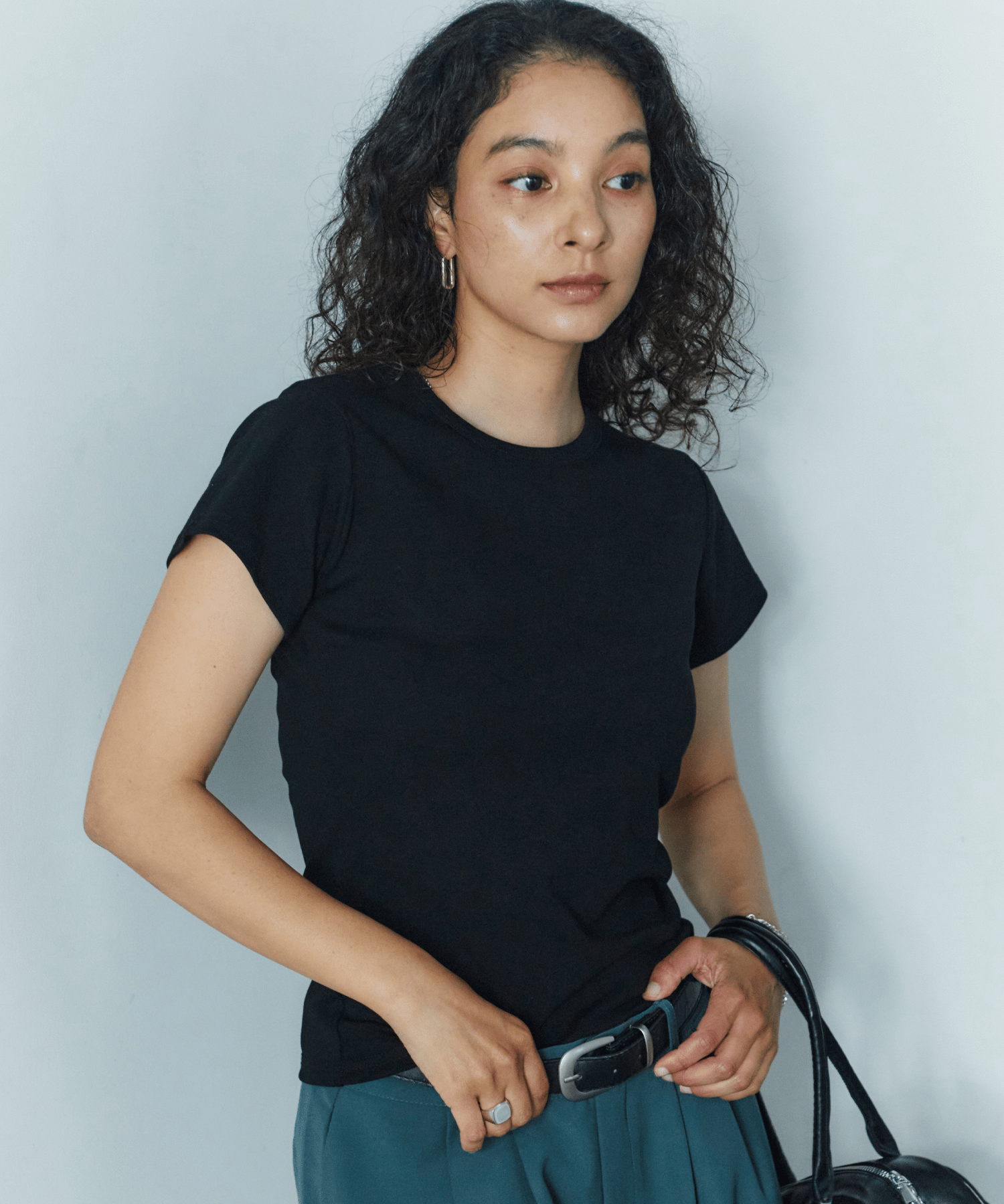 LIENCOEUR 【LIENCOEUR】ベーシックコンパクトTシャツ