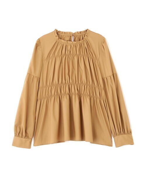 PROPORTION BODY DRESSING シャーリングチュニックブラウス