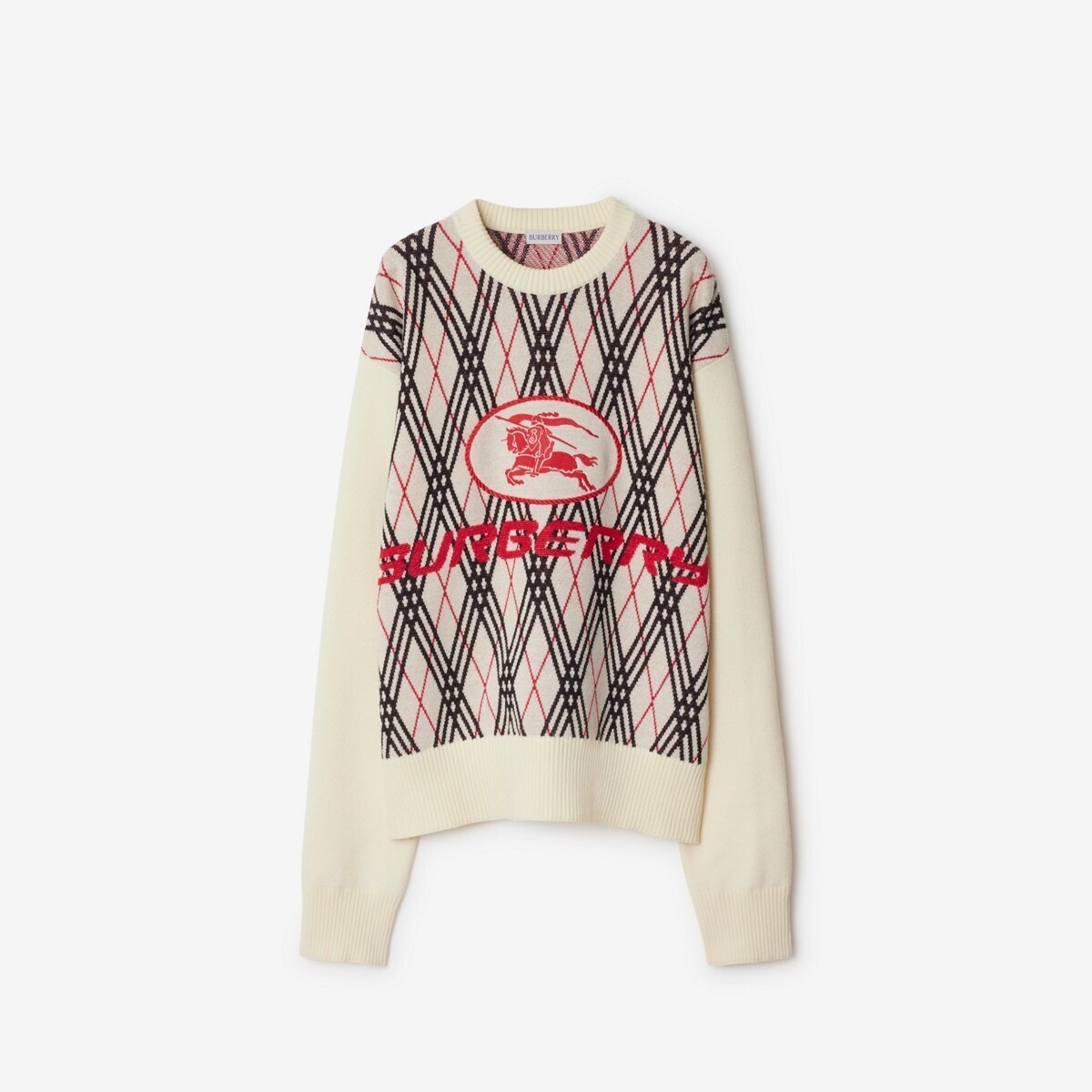 BURBERRY アーガイルチェック ウールブレンドセーター