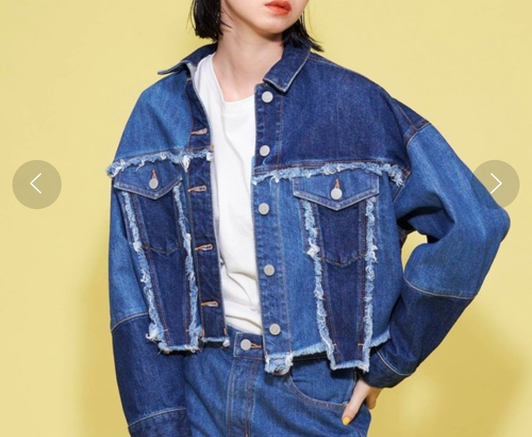 FOREVER21 パッチワークデニムジャケット