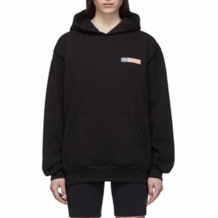 Sporty&Rich ブラックロゴフーディ
