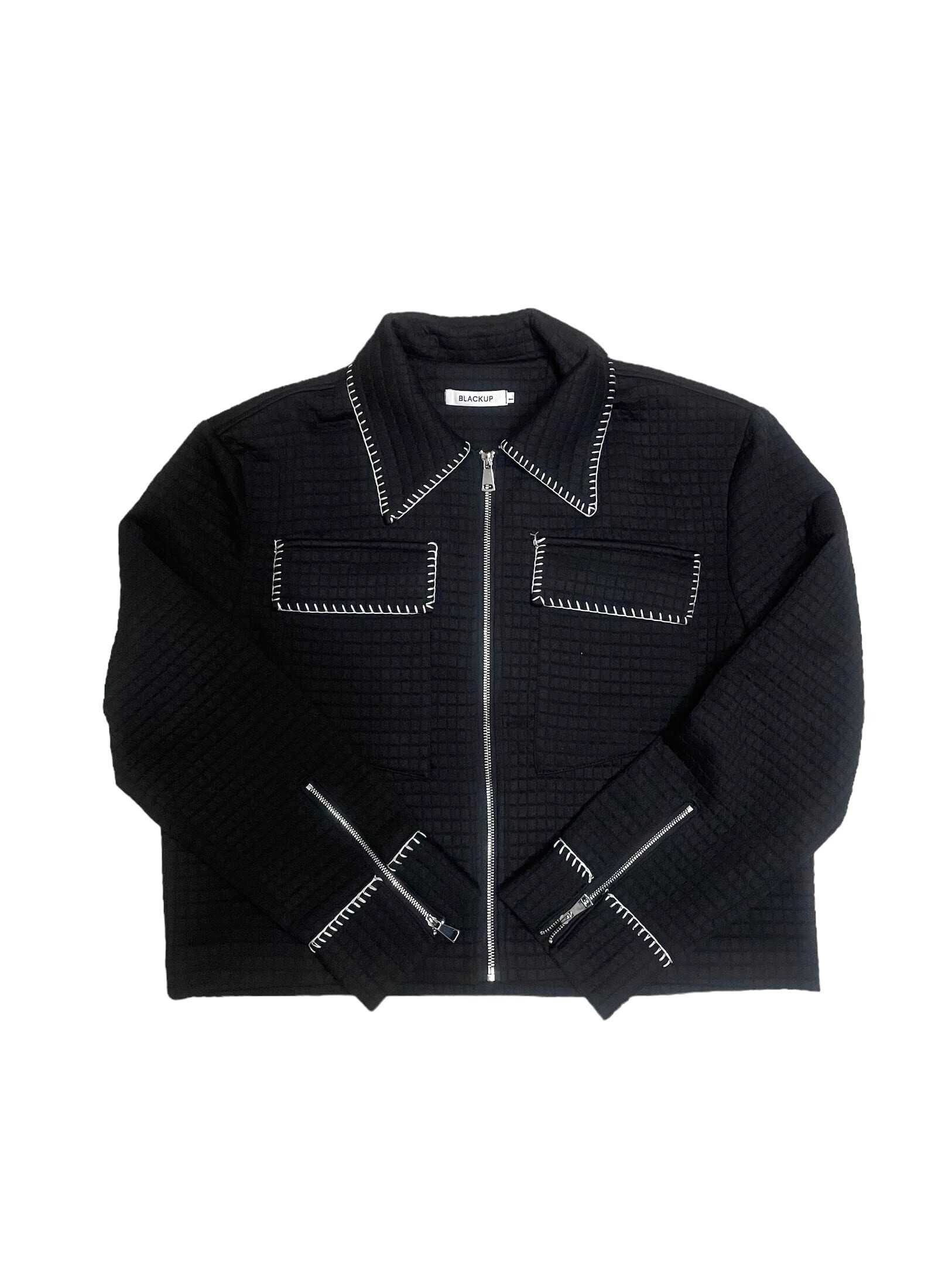 ALUDE short zip jacket