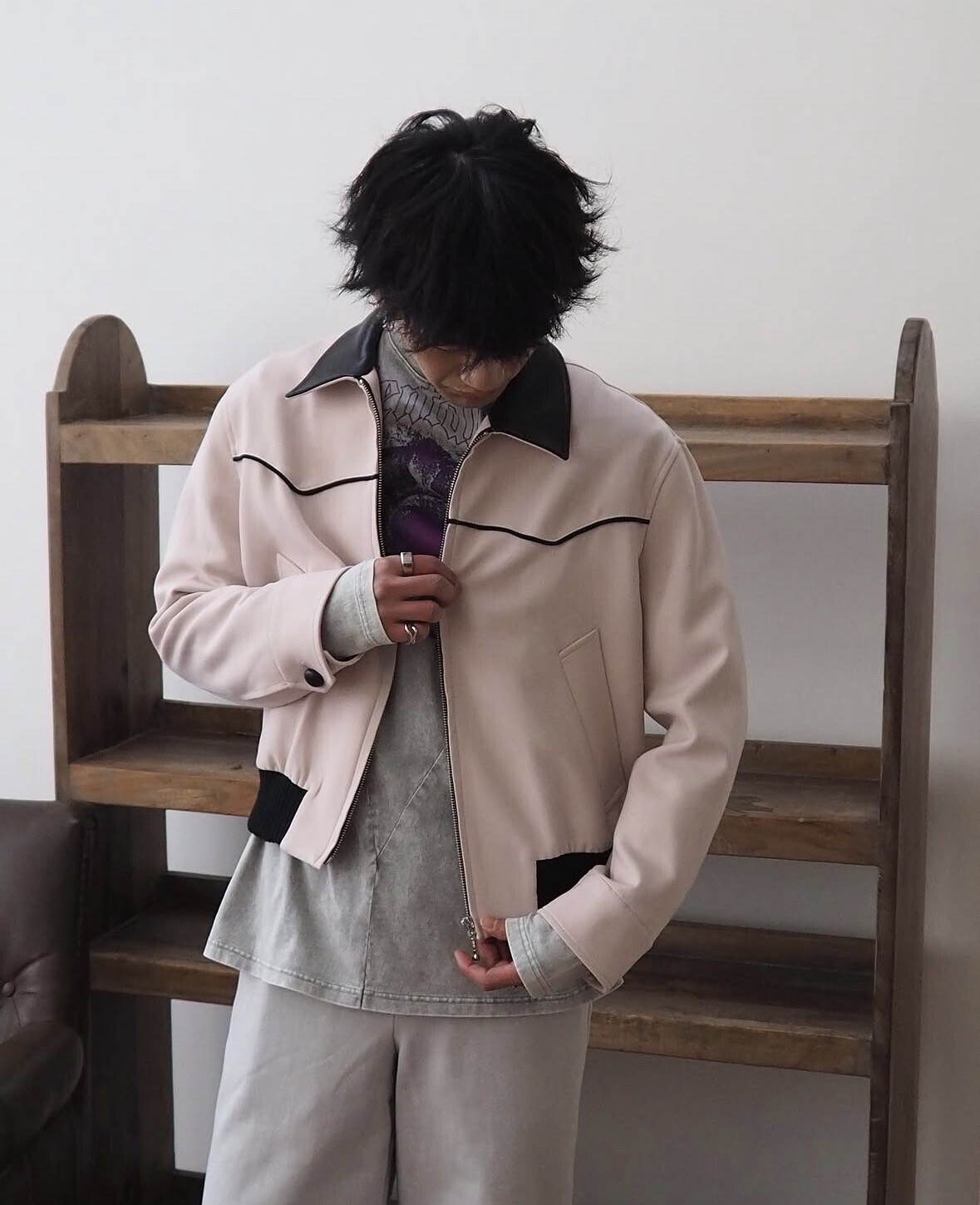 ERNEST W. BAKER WESTERN HARRINGTON JACKET