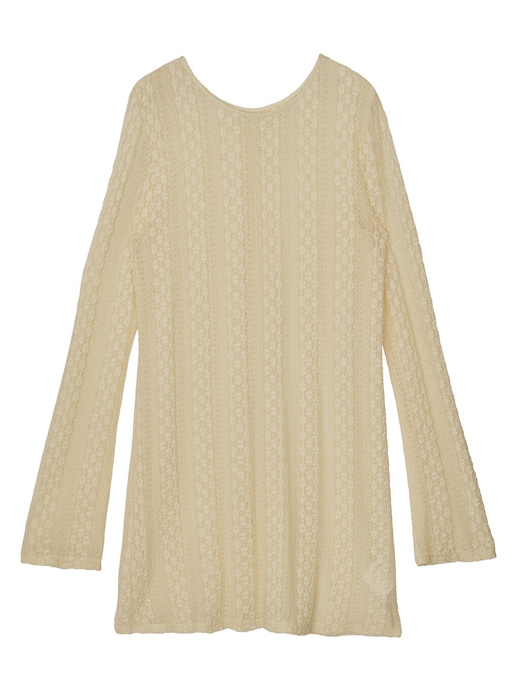 Ameri VINTAGE 2WAY WRINKLE LACE STRIPE TOP