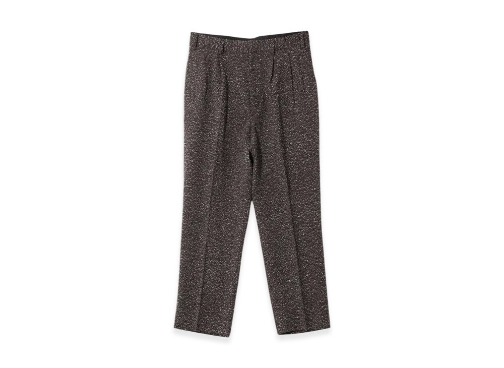 NEEDLES Tucked Trouser - Lame Tweed Plaid "Dark Brown"