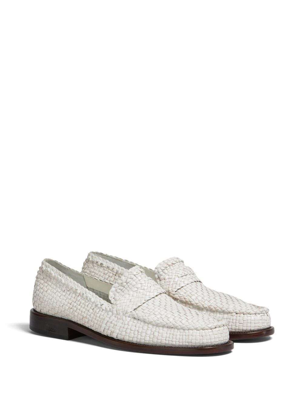 MARNI ウーブン レザーローファー