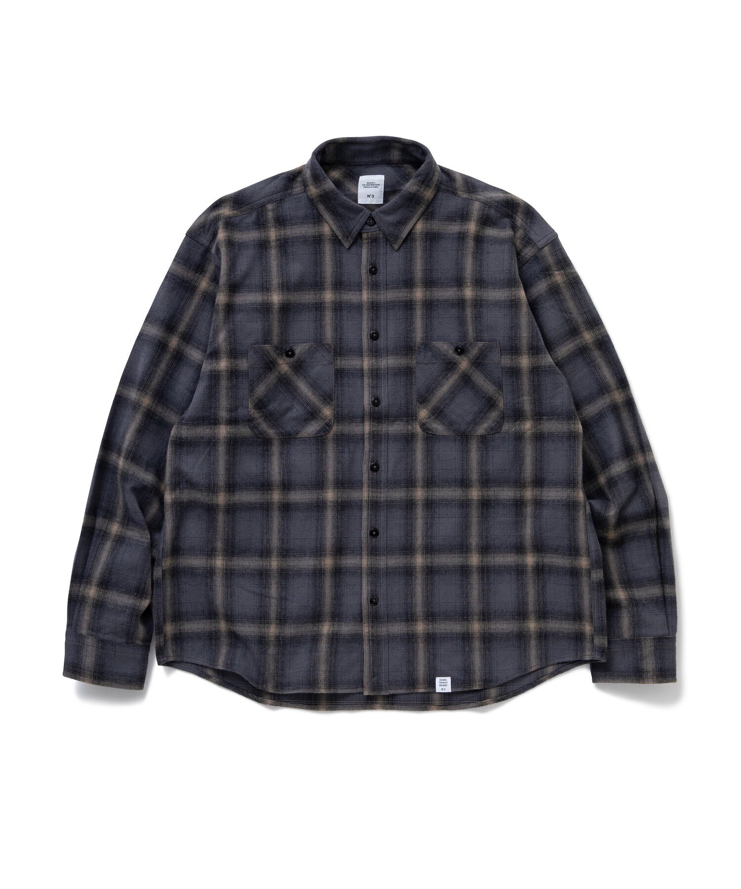 BEDWIN & THE HEARTBREAKERS L/S OMBRE CHECK SHIRT 'EWAN'