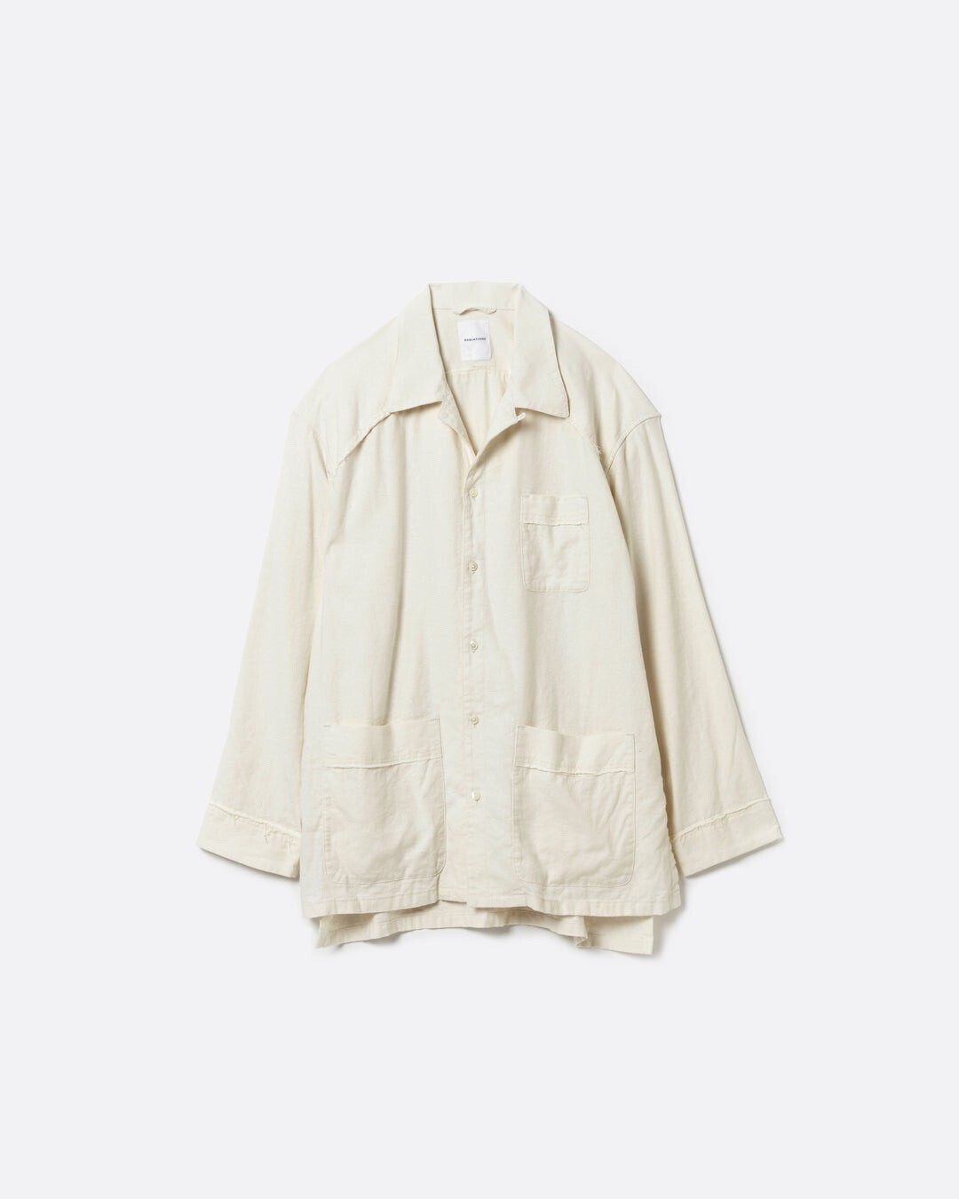 SUBLATIONS SILK LINEN PAJAMA SHIRT .13