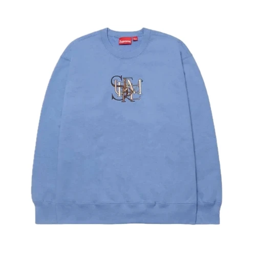 Supreme Overlap Crewneck "Light Blue"