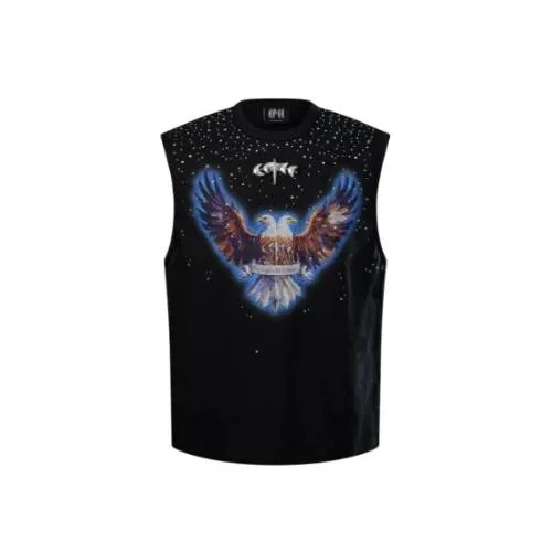 The Boy Has No Patience LUMINOUS DAWN DOUBLE-HEADED EAGLE RHINESTONE TANK