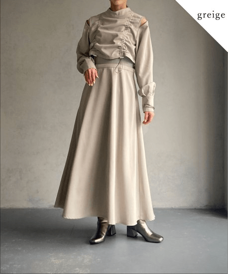 &g’aime Shirring dress/988-62408