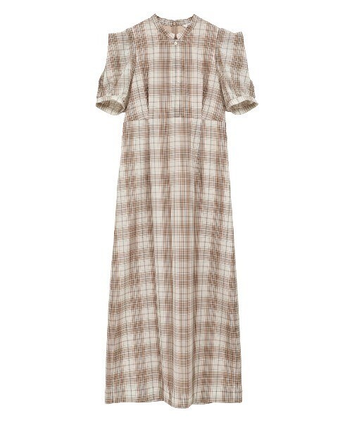 CLANE SHEER PUFF SLEEVE ONEPIECE