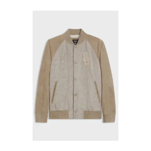 BOSS ジャケット レザースリーブ