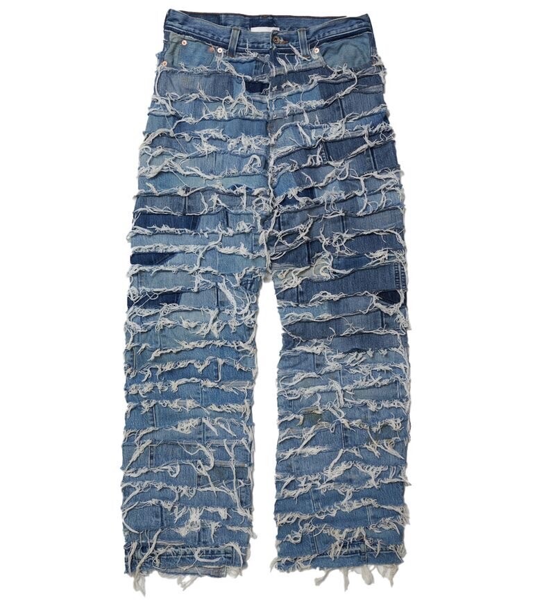 doublet MUMMY UPCYCLE DENIM PANTS