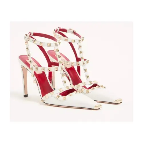 VALENTINO ロックスタッズ キッドスキン パンプス 100MM