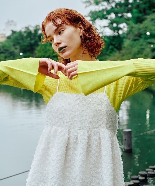 EMMA LIMBER Sheer Rib Knit Shirt