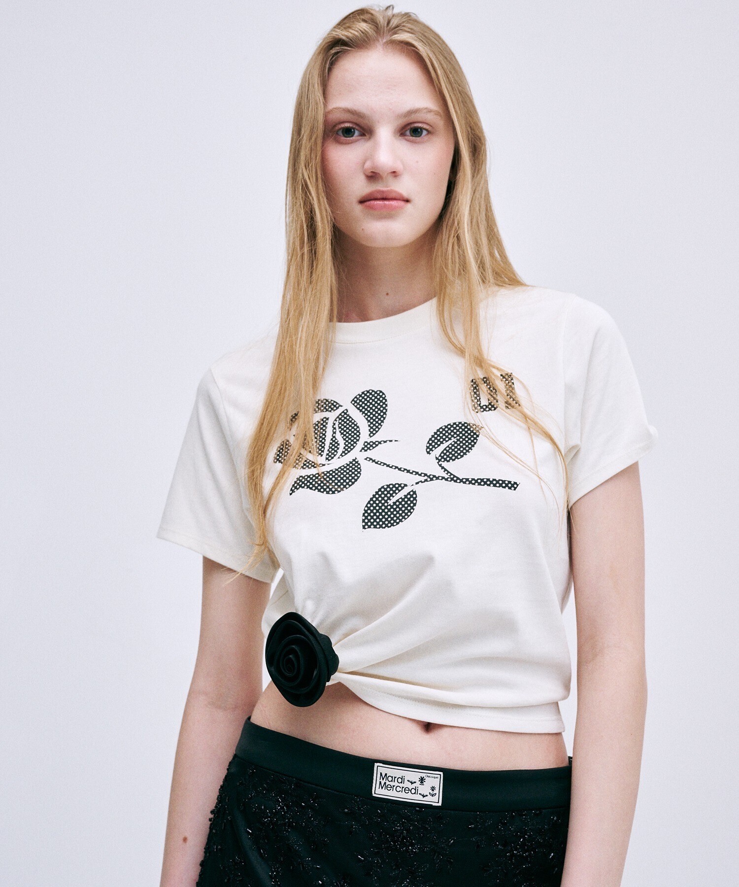 Mardi Mercredi SLIM FIT TSHIRT ROSE DAIKANYAMA EXCLUSIVE