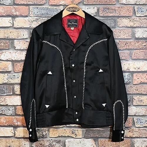Dry bones Western Plain Style Satin Jacket