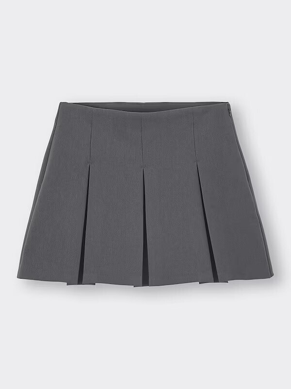 GU ローウエストプリーツミニスカート