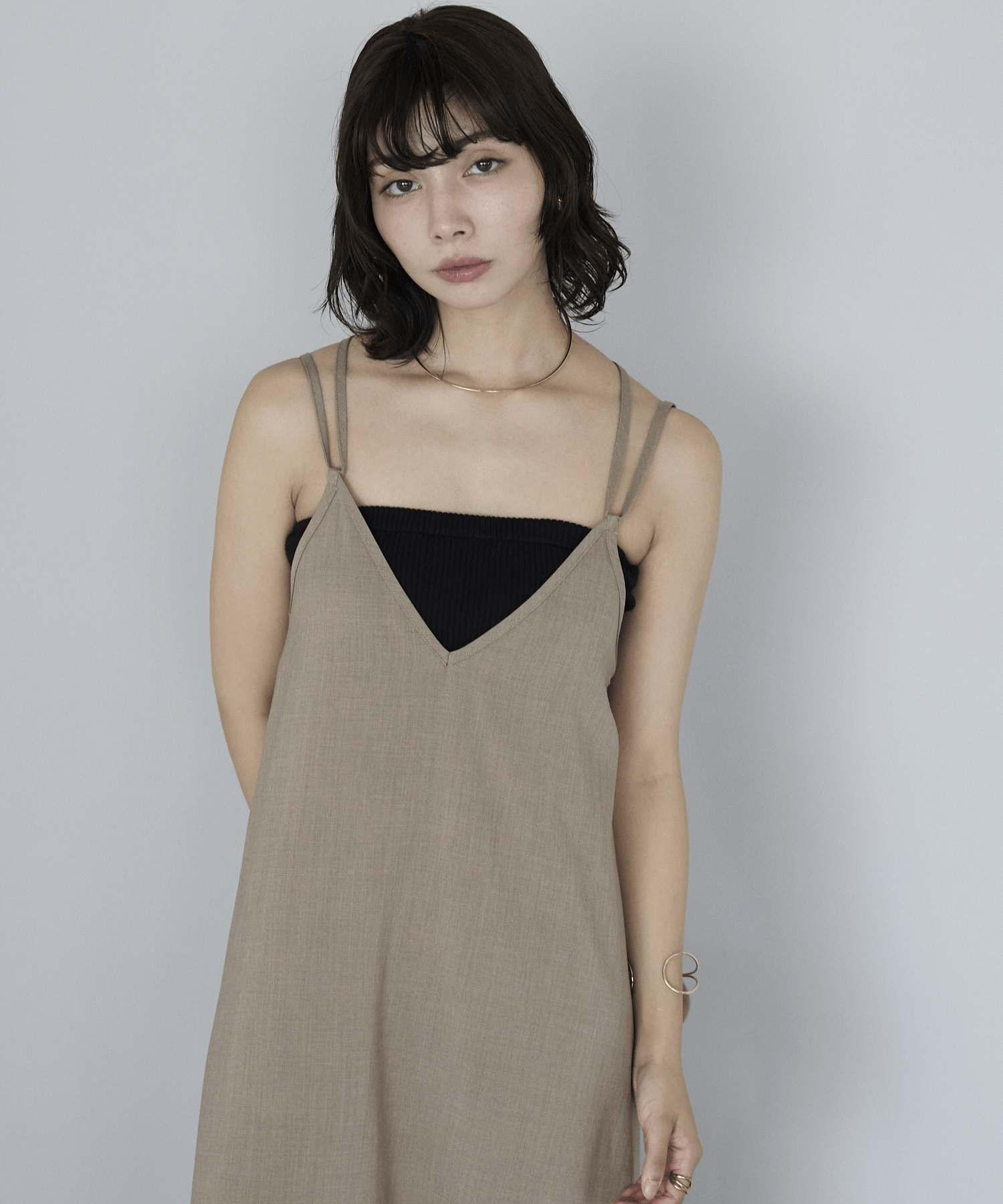 SOTT Double strap camisole dress ダブルストラップキャミワンピース