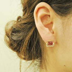 trim 【t-982P , t-983P】マーブルエポストーンピアス