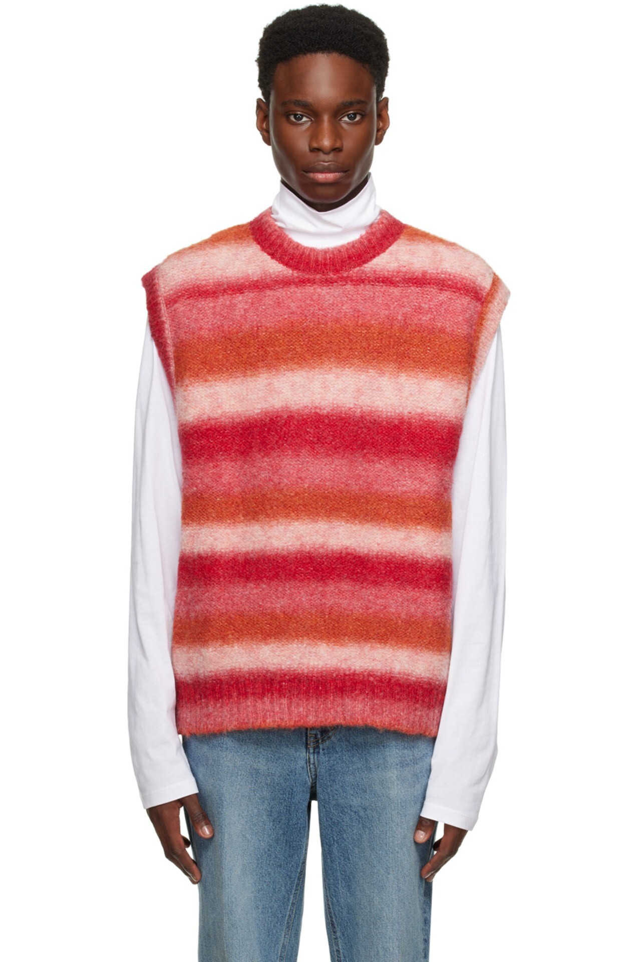 WOOYOUNGMI Red Gradient Vest