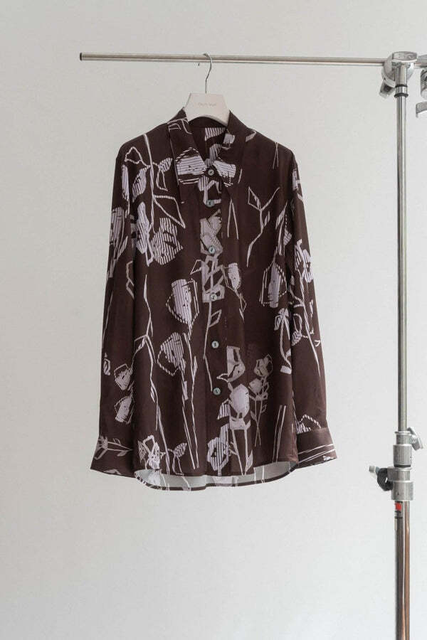KNUTH MARF stripe flower shirt