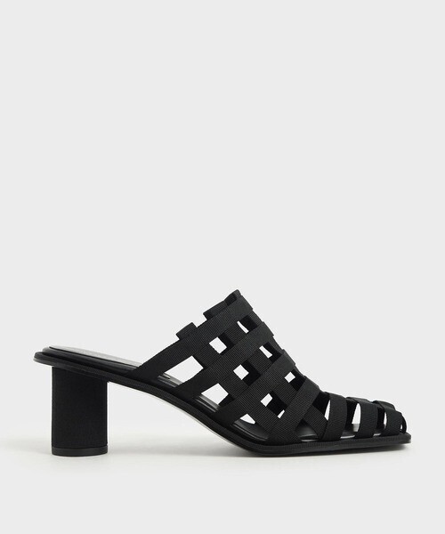 CHARLES & KEITH グログラン ウーブンミュール