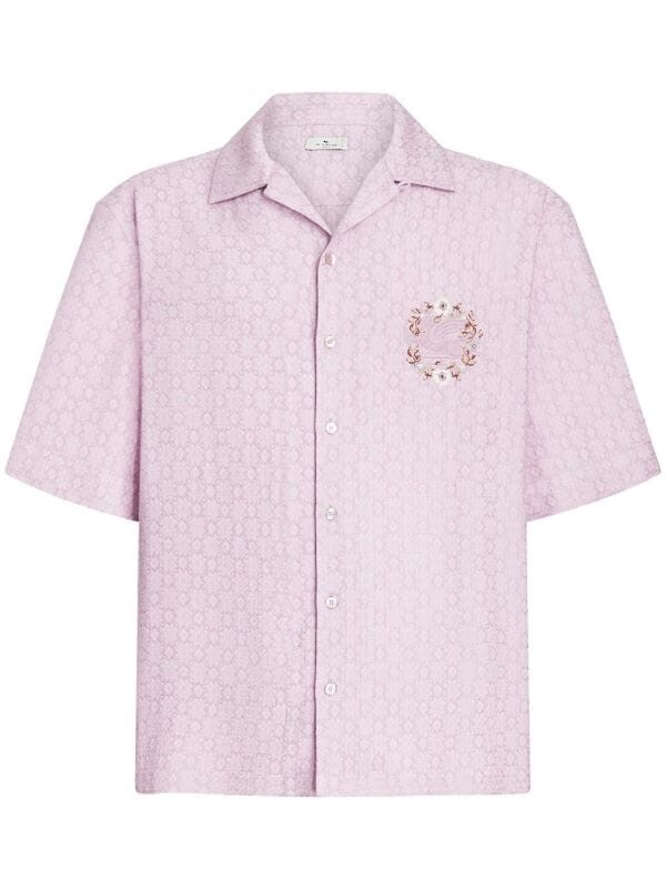 ETRO ロゴ ジャカード シャツロゴ ジャカード シャツ