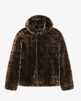 GIVENCHY JACKET IN SHEARLING WITH MONOGRAM 72