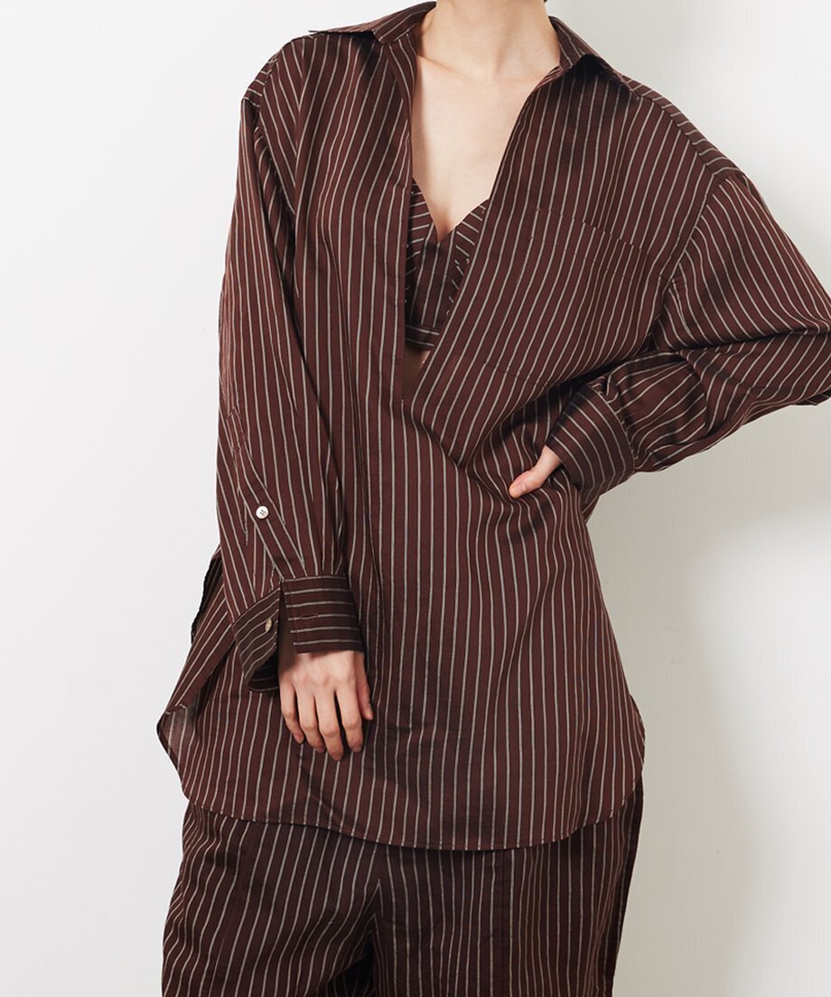 VENIT STRIPE SHIRT WITH BRA
