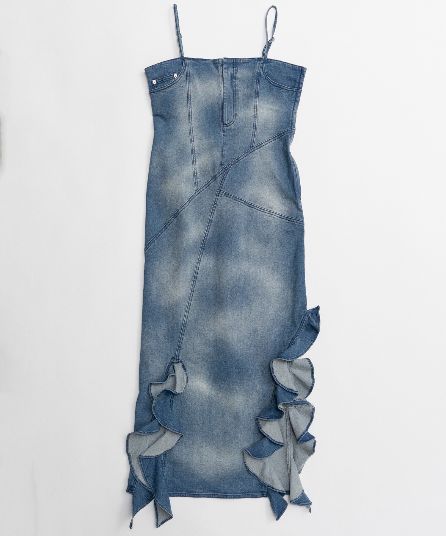 MAISON SPECIAL Frill Denim Dress/フリルデニムワンピース