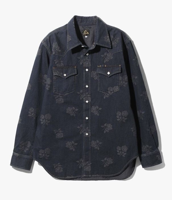 Needles WESTERN SHIRT - 8OZ DENIM / ROSE JQ. / シャツ