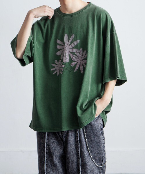 Nilway ピグメントプリント オーバーサイズTシャツ