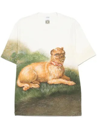 LOEWE Brussels Griffon-print T-shirt