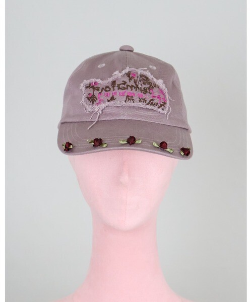 rurumu: plants embroidery logo cap