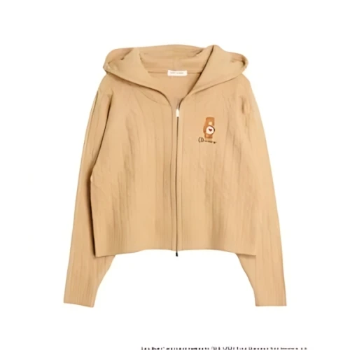 CALNAMUR 【Care Bearsコラボ】CABLE ZIP HOODIE KNIT