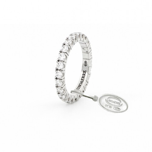 UNOAERRE White silver Maxi Veretta ring