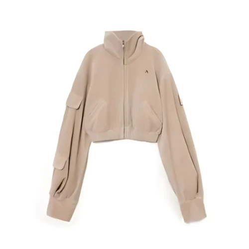 ANDMARY Nora pocket zip tops
