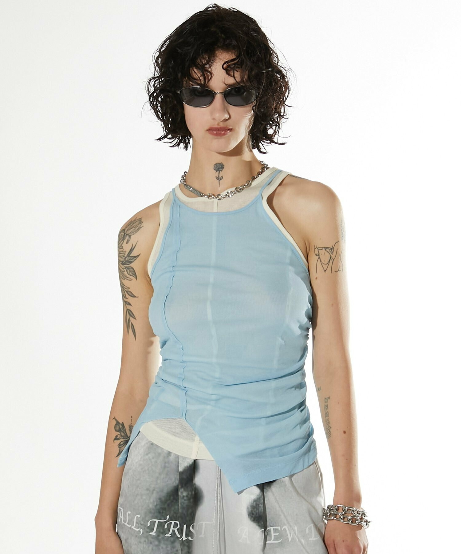 PRANK PROJECT ガーゼレイヤードタンクトップ / Gauze Layered Tank Top