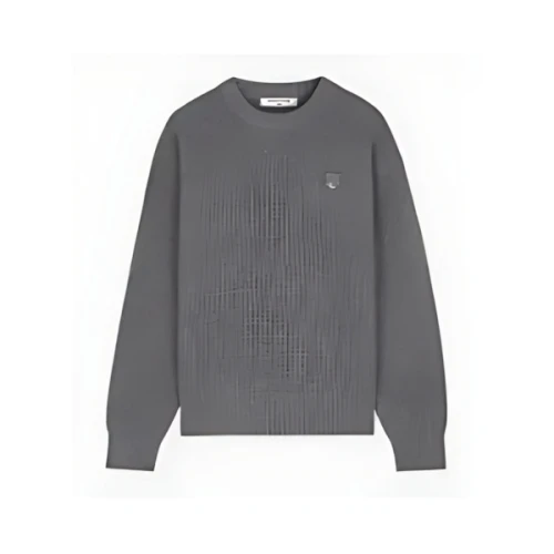 Maison Kitsune ボールド フォックスヘッド パッチ コンフォート リブ ジャンパー