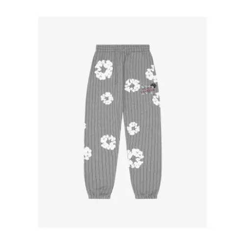 DENIM TEARS Black Yankees Pinstripe Sweatpants