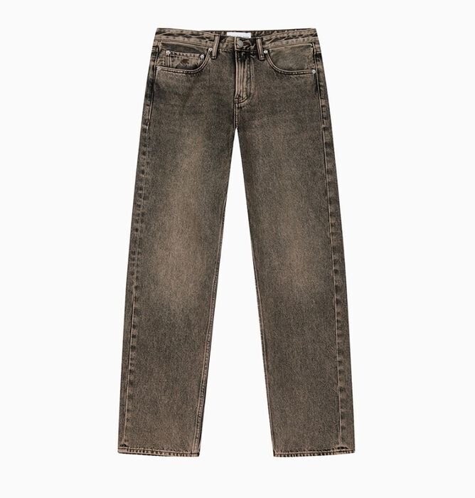 Calvin Klein Men's brown 90s straight fit denim