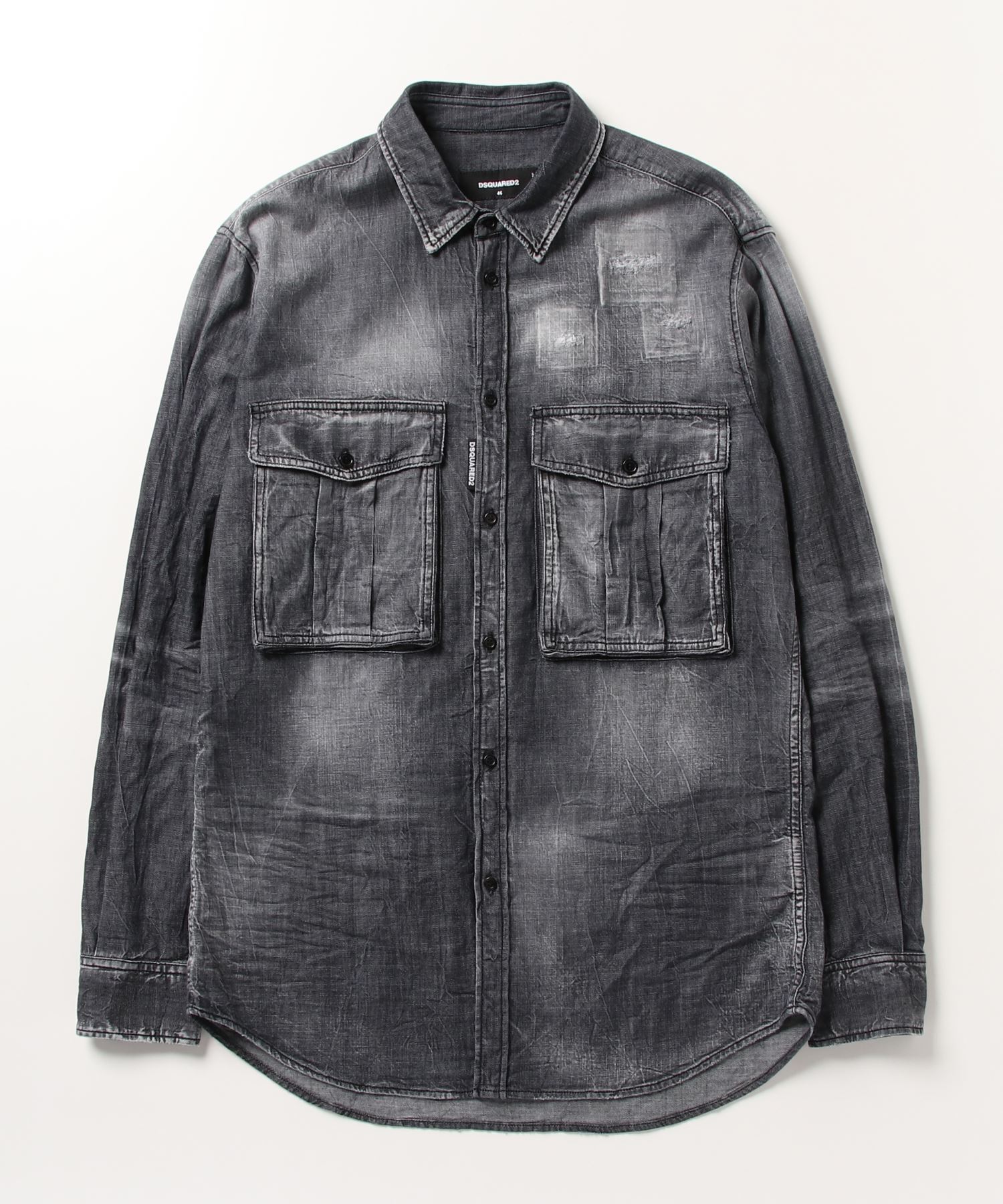 DSQUARED2 GREY WASH DAN SHIRT /0222