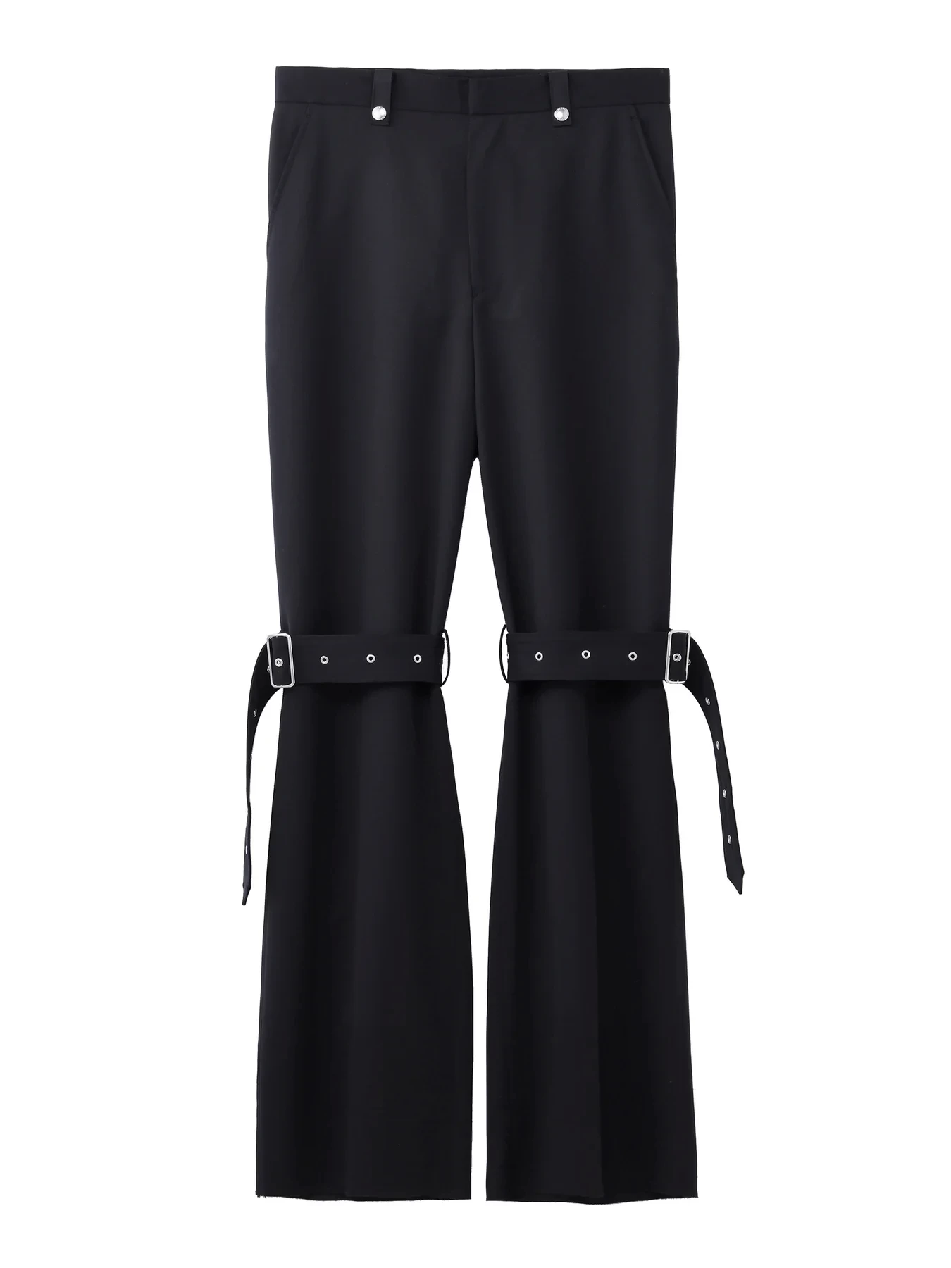 JOHN LAWRENCE SULLIVAN Wool gabardine bondage trousers