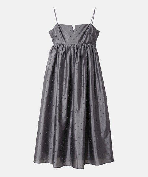 LE CIEL BLEU Ribbon Jacquard Cami Dress