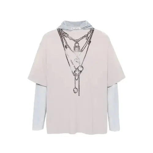 Acne Studios layered hooded t-shirt