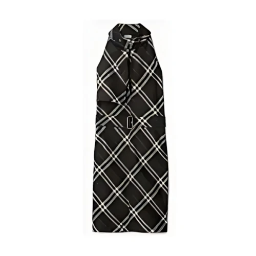 BURBERRY チェック ウール シルクドレス価格 ¥313,500