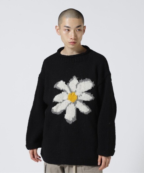 MacMahon Knitting Mills ロールネックニット フラワー